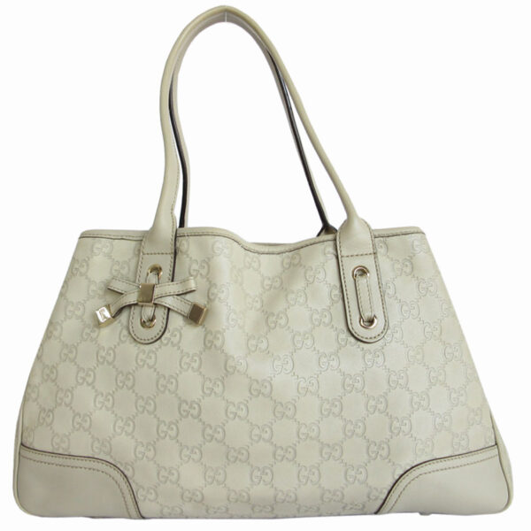 s0087i Gucci Guccissima Leather Tote Bag Beige