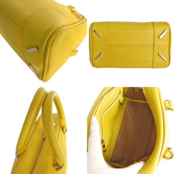 s0137a 6 c Loewe Amazona 75 Small Leather Handbag Yellow