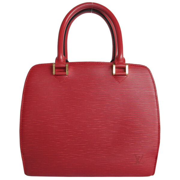 s0139f Louis Vuitton Pont Neuf Epi Leather Handbag Red