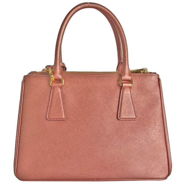 s0143f 1 Prada Shoulder Bag Leather Metallic Pink