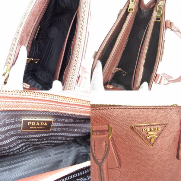 s0143f 10 c Prada Shoulder Bag Leather Metallic Pink