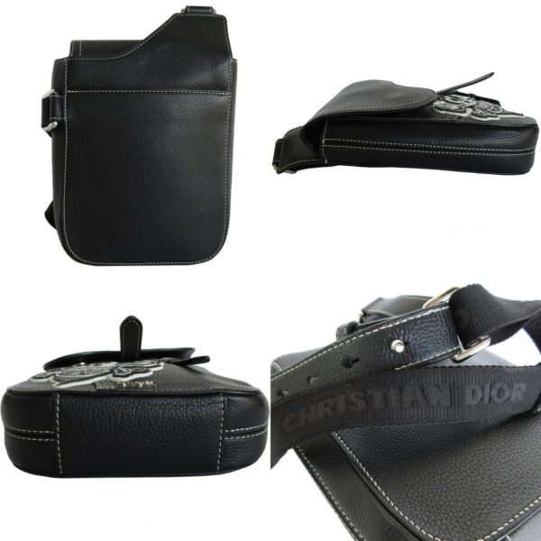 s0146g 2 c Dior Homme Body Bag Leather Black