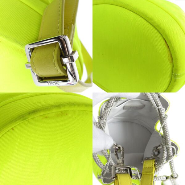 s0149i 6 c Dior Shoulder Bag Nylon Neon Yellow