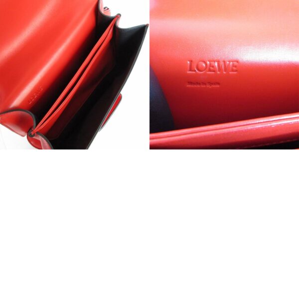 s0150a 10 c Loewe Barcelona Leather Crossbody Shoulder Bag Red