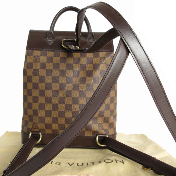 s0167a 1 Louis Vuitton Soho Damier Canvas Backpack Brown