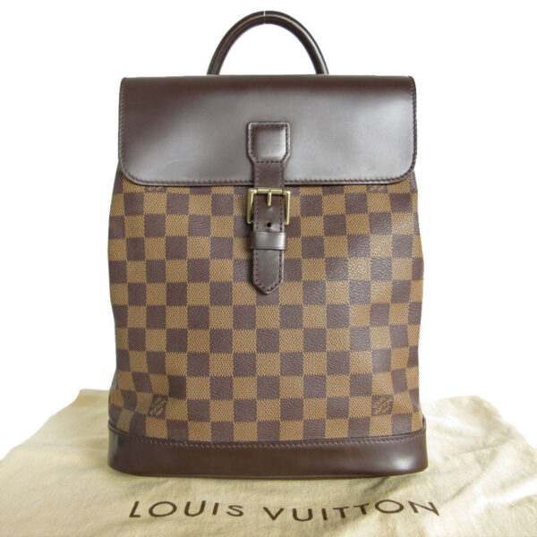 s0167a Louis Vuitton Soho Damier Canvas Backpack Brown