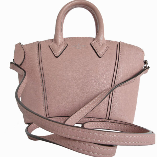 s0177a Louis Vuitton Nano Lockit Parnasea Leather Crossbody Bag Pink