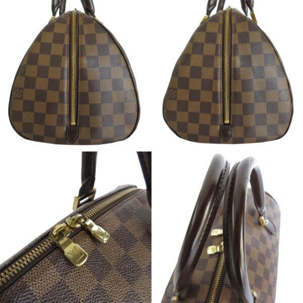 s0230a 2 c Louis Vuitton Rivera MM Damier Canvas Handbag Brown