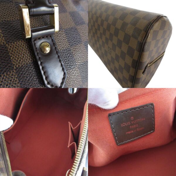 s0230a 6 c Louis Vuitton Rivera MM Damier Canvas Handbag Brown