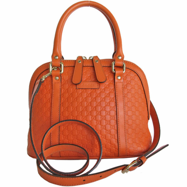 s0237a Gucci Micro Guccissima Leather Shoulder Bag Orange