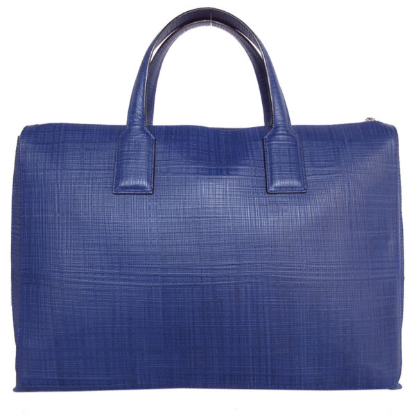 s0256g 1 Loewe Anagram Leather Business Bag Blue