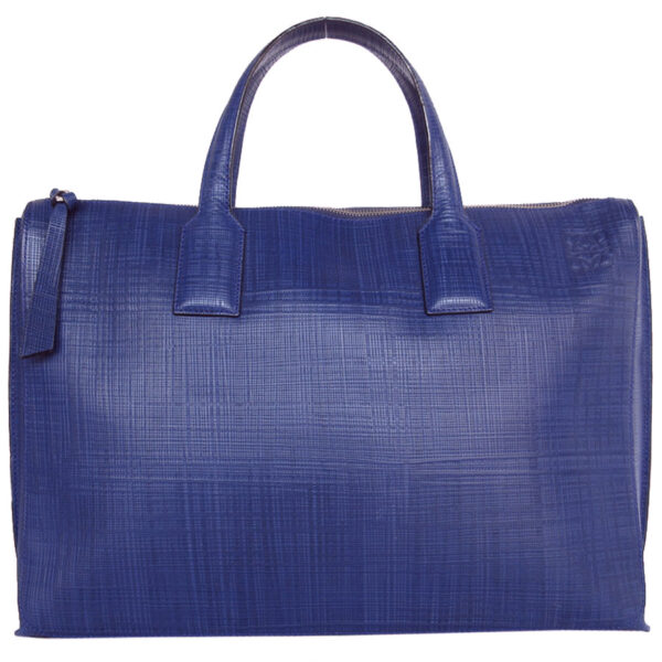 s0256g Loewe Anagram Leather Business Bag Blue