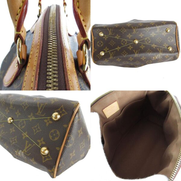 s0264a 6 c Louis Vuitton Tivoli PM Monogram Canvas Handbag Brown