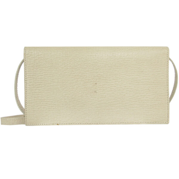 s0275a 1 Loewe Long Wallet Leather Beige