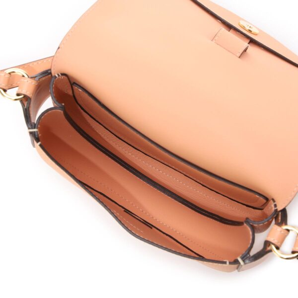 s344c6107 Chloe Darryl Saddle Bag Leather Peach Bloom