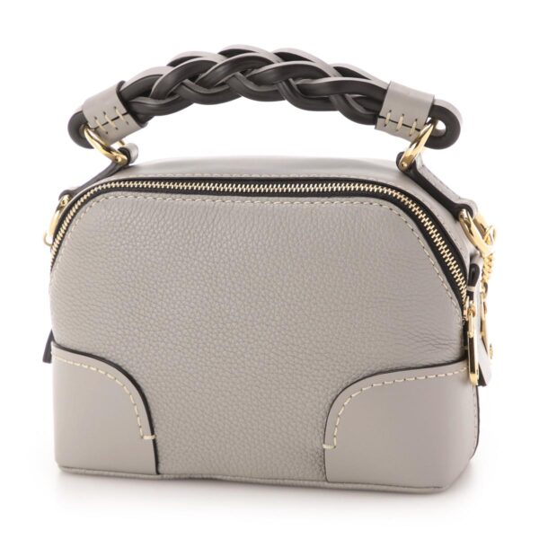 s362c6206 Chloe Daria Mini 2Way Handbag Leather Stormy Gray