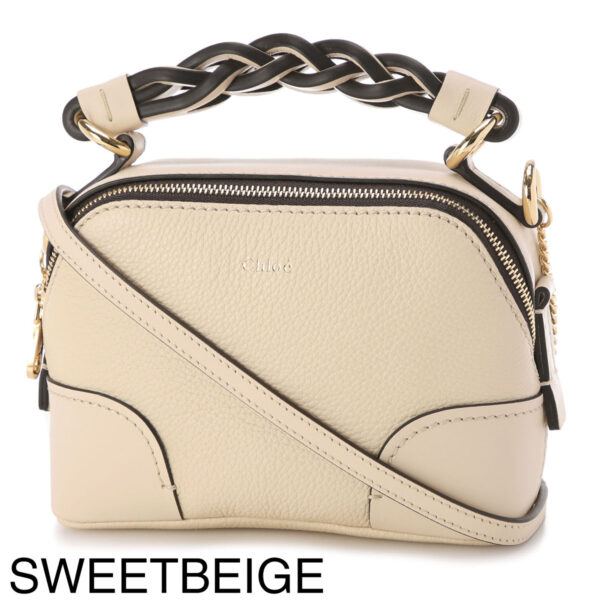 s362c6216 Chloe Daria Mini 2Way Handbag Leather Stormy Gray