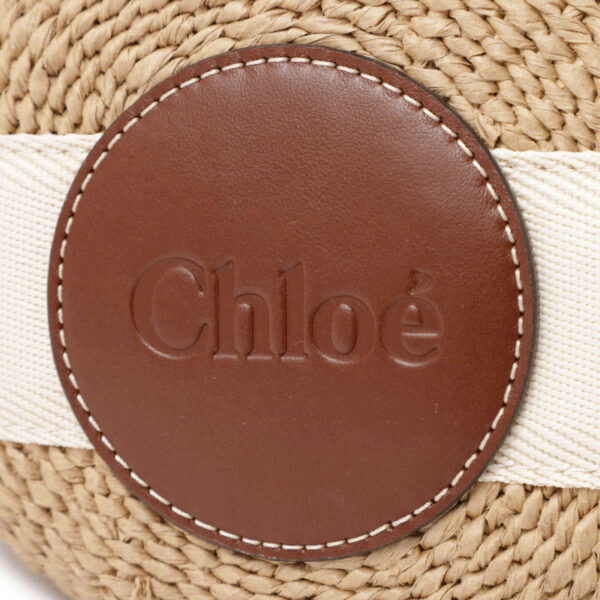 s381g5510 Chloe Woody Small Basket Bag Leather White