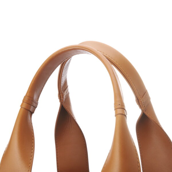 s382i6007 Chloe Woody Large Tote Bag Leather Caramel Brown