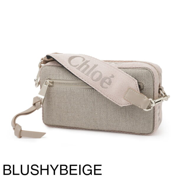 s432l1313 Chloe Woody Belt Bag 3Way Leather Blushy Beige