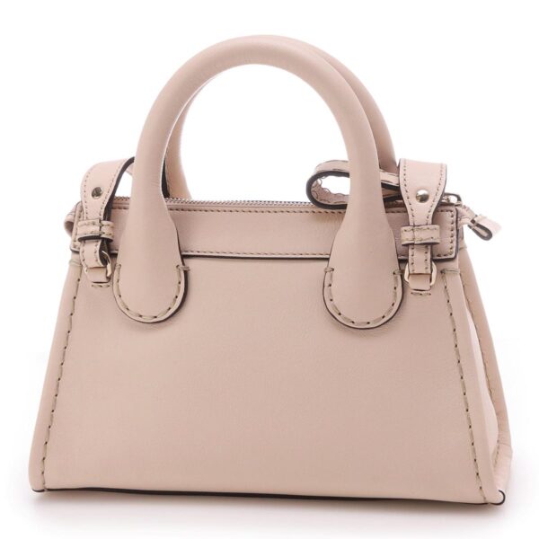 s451f4307 Chloe Edith Mini 2Way Handbag Leather Cement Pink