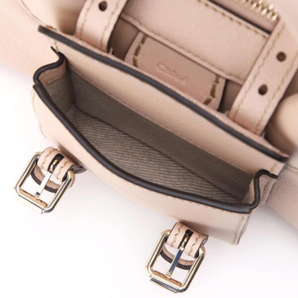 s451f4310 Chloe Edith Mini 2Way Handbag Leather Cement Pink