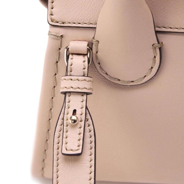 s451f4313 Chloe Edith Mini 2Way Handbag Leather Cement Pink