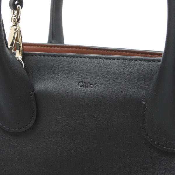 s458f4608 Chloe Joyce Small Tote Bag Leather Black