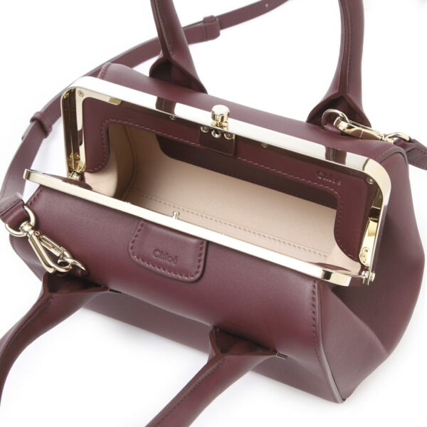 s460f4605 Chloe Joyce Shoulder Bag Leather Burgundy