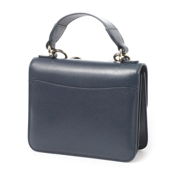 s498i4204 Chloe Kattie Shoulder Bag Leather Navy