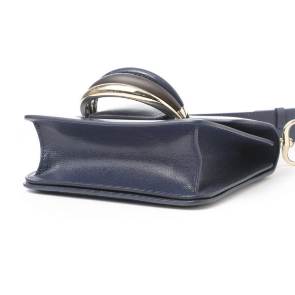 s498i4207 Chloe Kattie Shoulder Bag Leather Navy