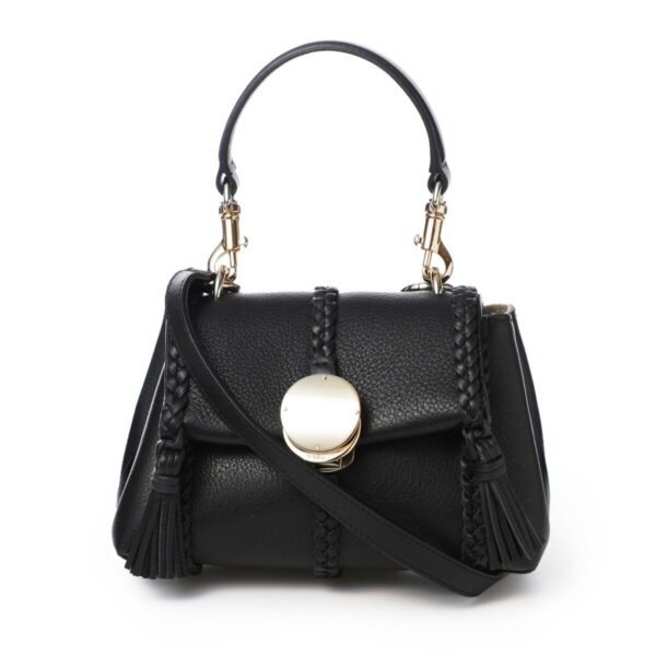 s575k1504 Chloe Penelope Mini 2Way Handbag Leather Black