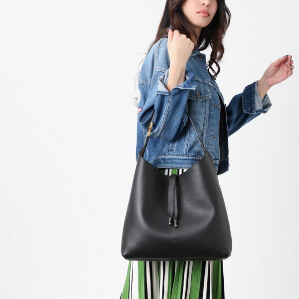 s630i3101 Chloe Marcie Hobo Bag Leather Black