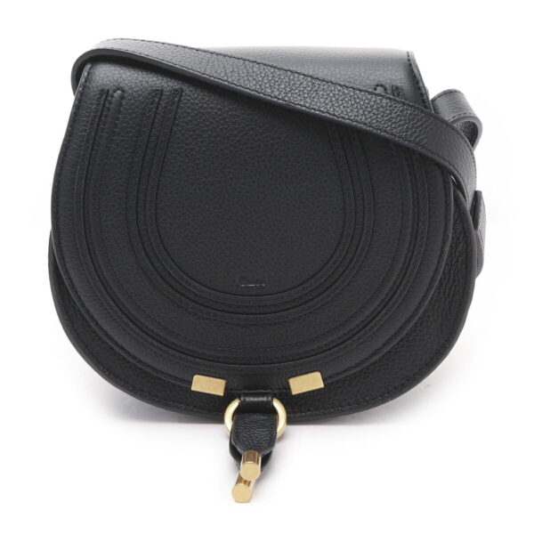 s680f0102 Chloe Marcie Shoulder Bag Leather Black