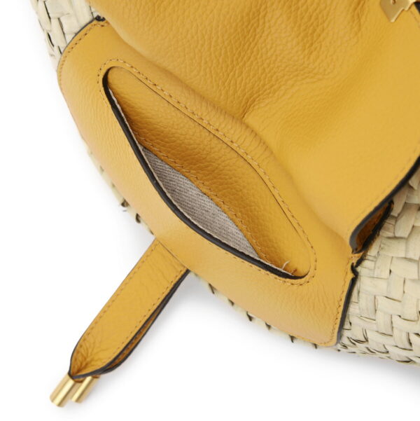 s732g5806 Chloe Marcie Mini Basket Bag Leather Sunflower Yellow