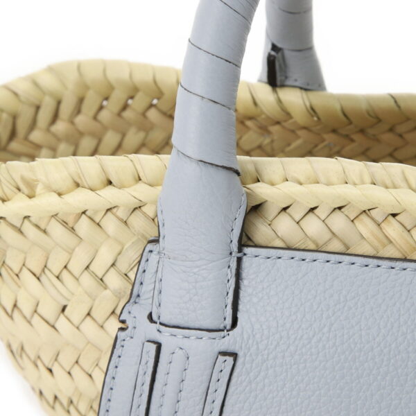 s732i3208 Chloe Marcie Mini Basket Bag Leather Shady Blue