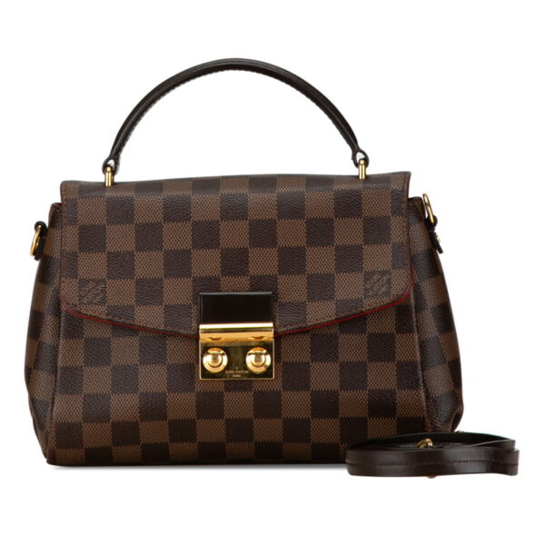 scyjgvq6cqdnu8pd 13 Louis Vuitton Damier Croisette PM 2WAY Shoulder Bag Brown