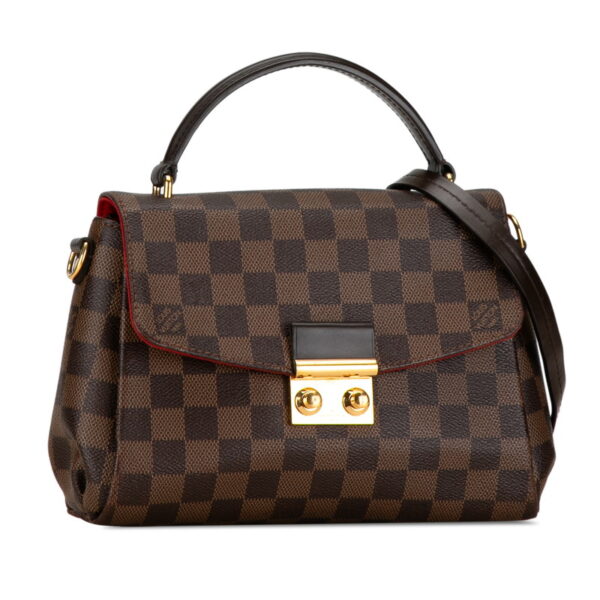 scyjgvq6cqdnu8pd 2 Louis Vuitton Damier Croisette PM 2WAY Shoulder Bag Brown