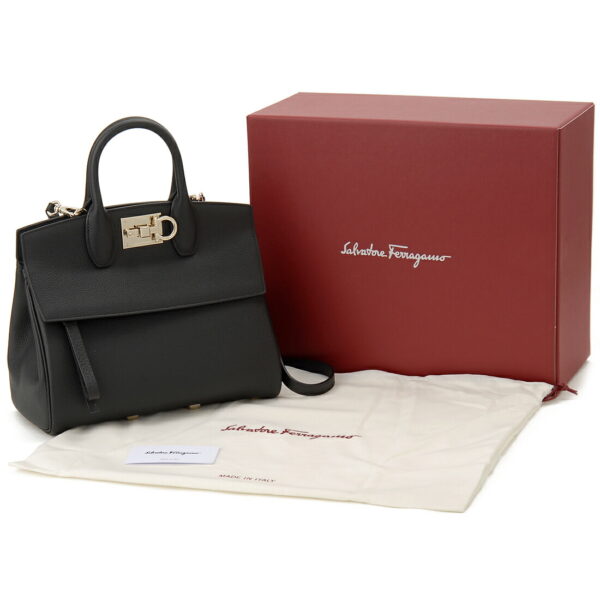 sfe21 h159 718293 3 Ferragamo The Studio Grainy Handbag