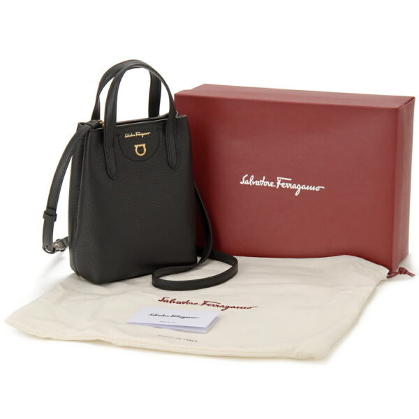 sfe22 0024 742146 3 Ferragamo Gancini Mini Tote Shoulder Bag