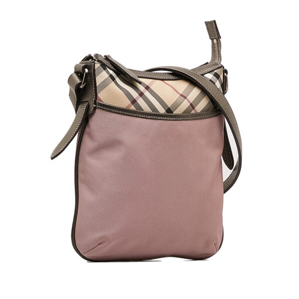 sgutw9z4oc2o4x7y 2 Burberry Nova Check Crossbody Shoulder Bag Purple Beige