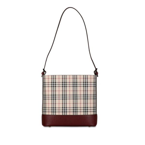 szgckfx516w977r0 3 Burberry Nova Check One Shoulder Bag Handbag Beige Wine Red