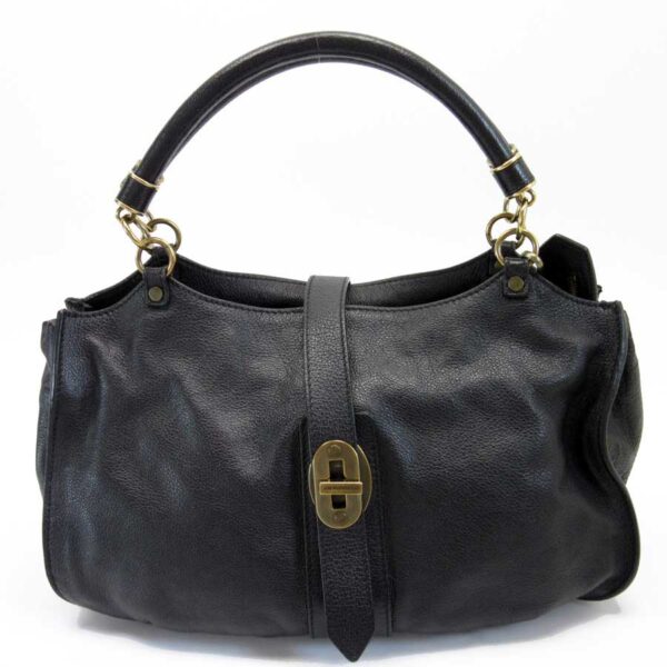 t14877 1 Burberry Leather Shoulder Bag Black