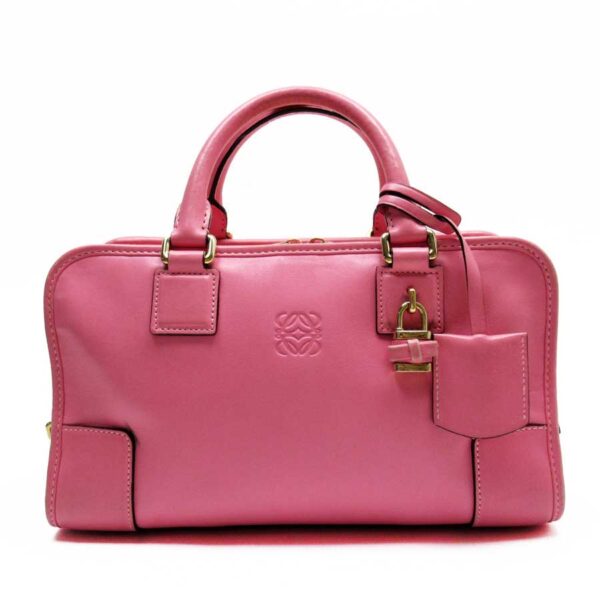 t16090d Loewe Anagram Leather Handbag Pink