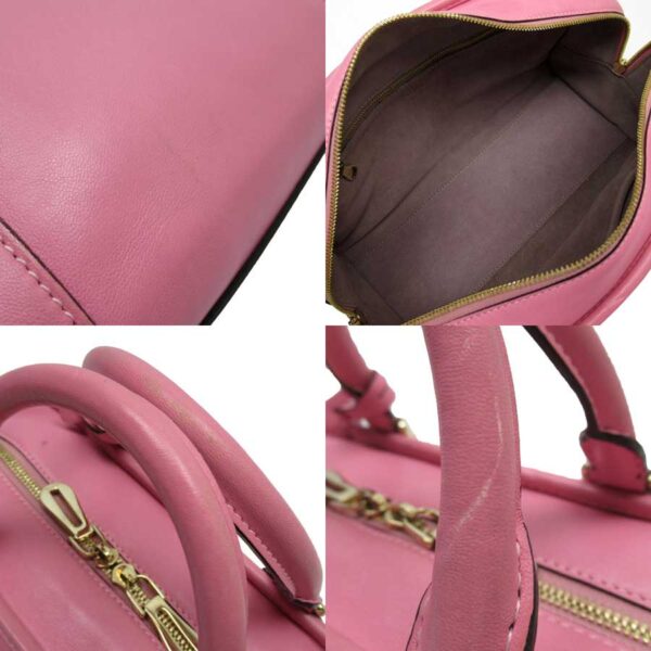 t16090d 2 Loewe Anagram Leather Handbag Pink