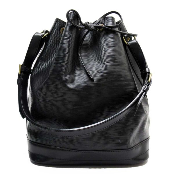 t16122c Louis Vuitton Noe Epi Leather Drawstring Bag Black