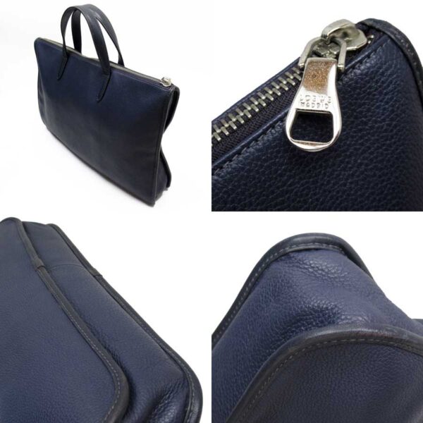 t16394a 1 Loewe Business Bag Leather Document Bag Navy