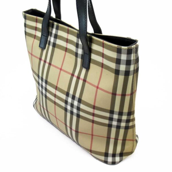 t16532d 2 Burberry Nova Check Tote Bag Beige