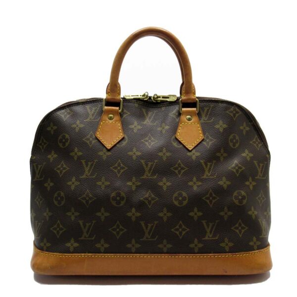 t16764a Louis Vuitton Alma Monogram Canvas Handbag Brown