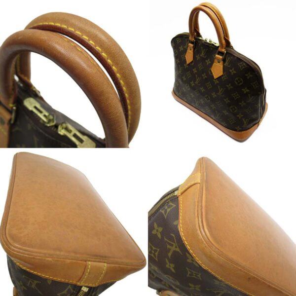 t16764a 1 Louis Vuitton Alma Monogram Canvas Handbag Brown